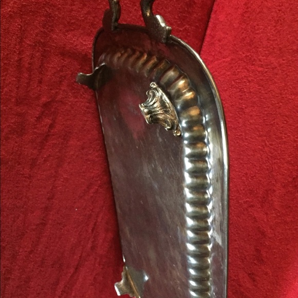 Vtg Silver Footed Swim Trophy Tray Memphis Plated - Picture 13 of 16